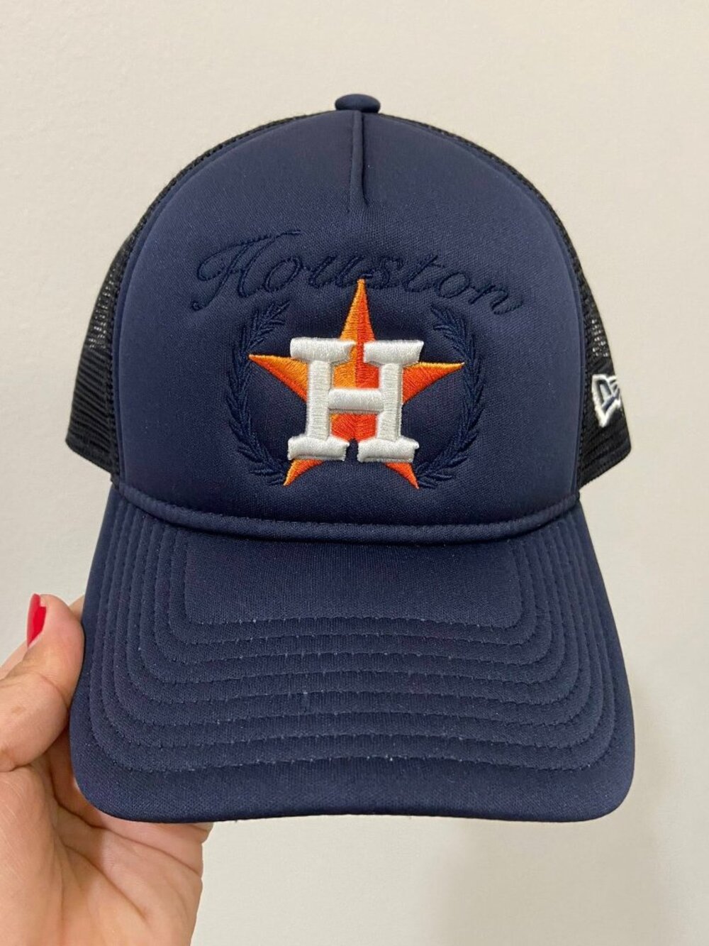 NEW ERA Houston Astros Baseball Cap – Blue, One Size, Barely Used.